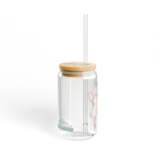 Alice's Muchness Sipper Glass, 16oz