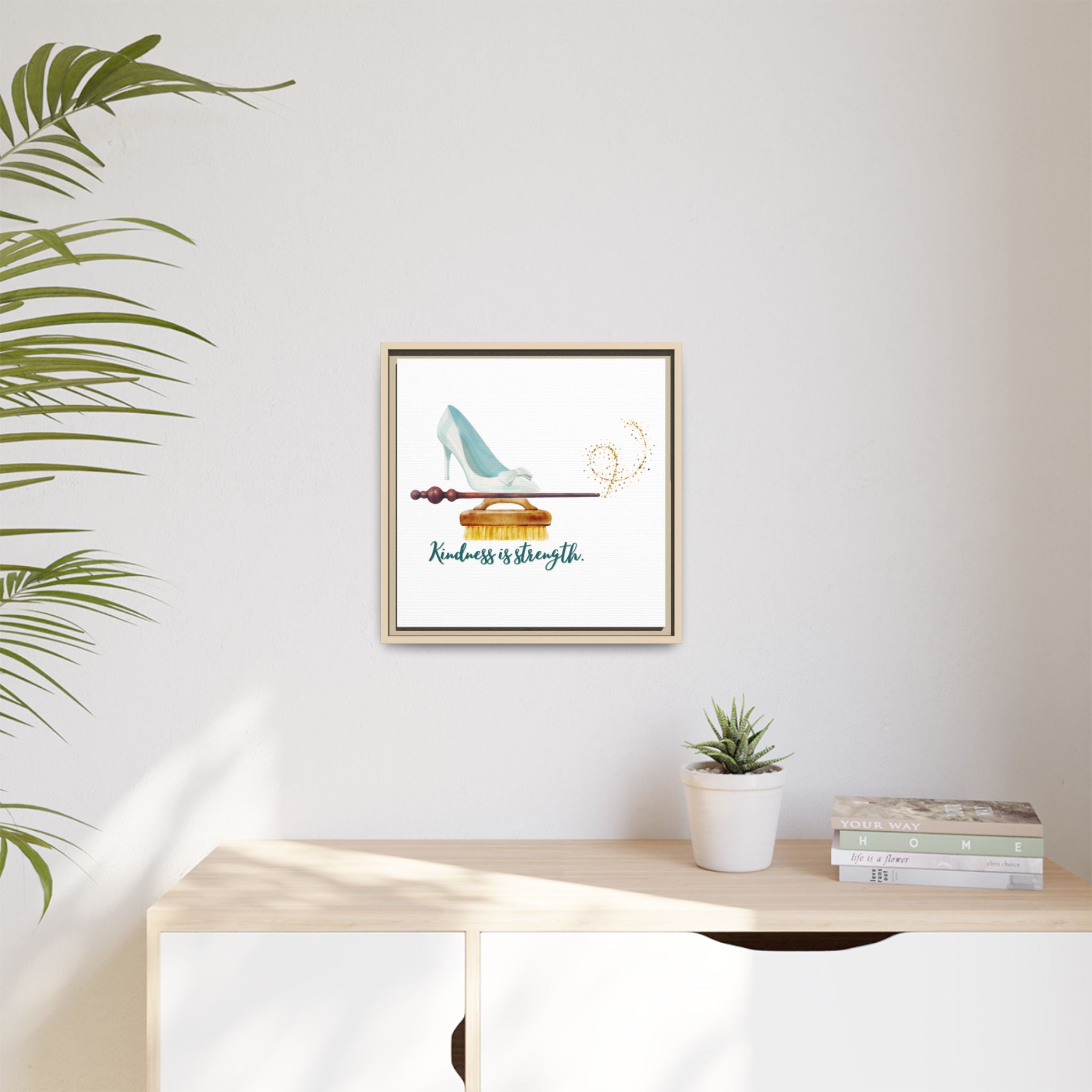 Cinderella Strong Matte Canvas, Framed (Multi-color)