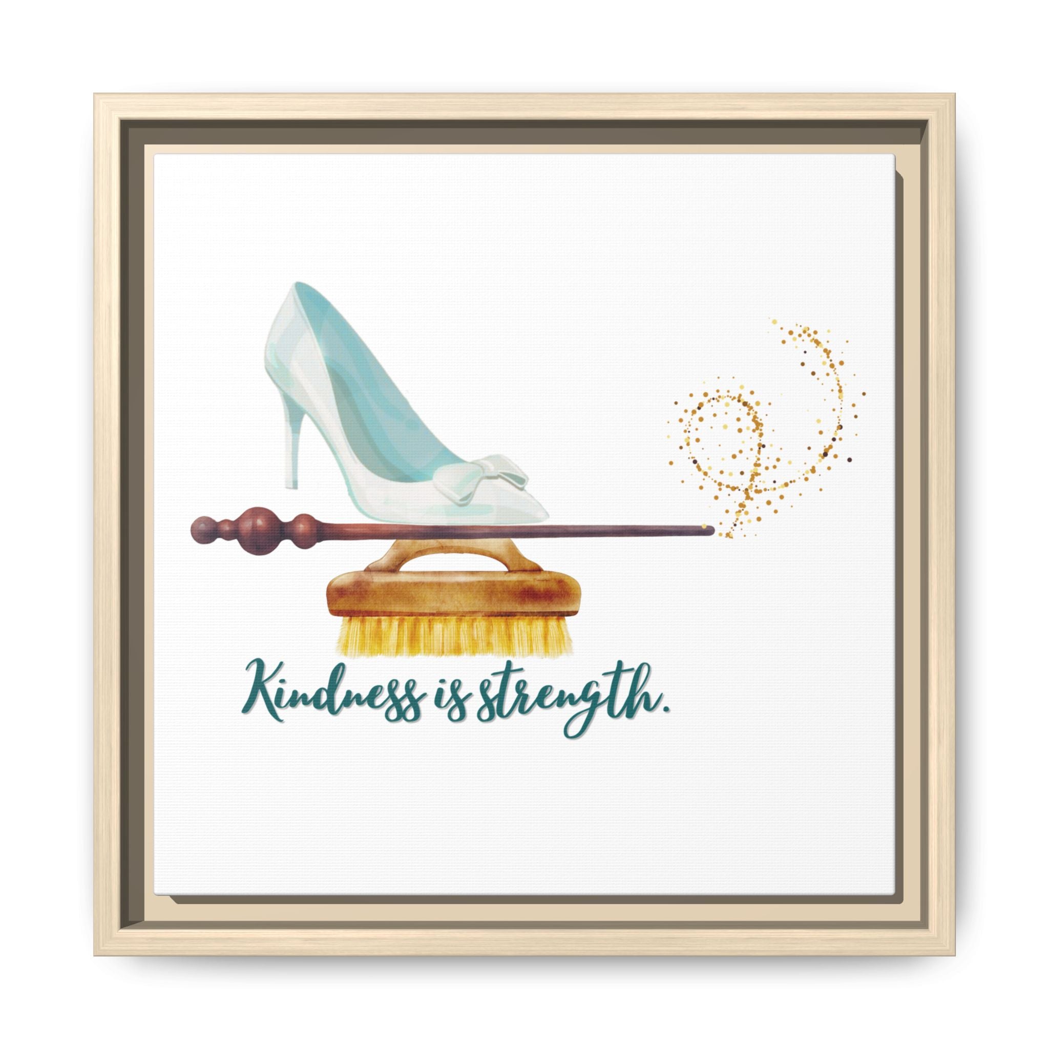 Cinderella Strong Matte Canvas, Framed (Multi-color)