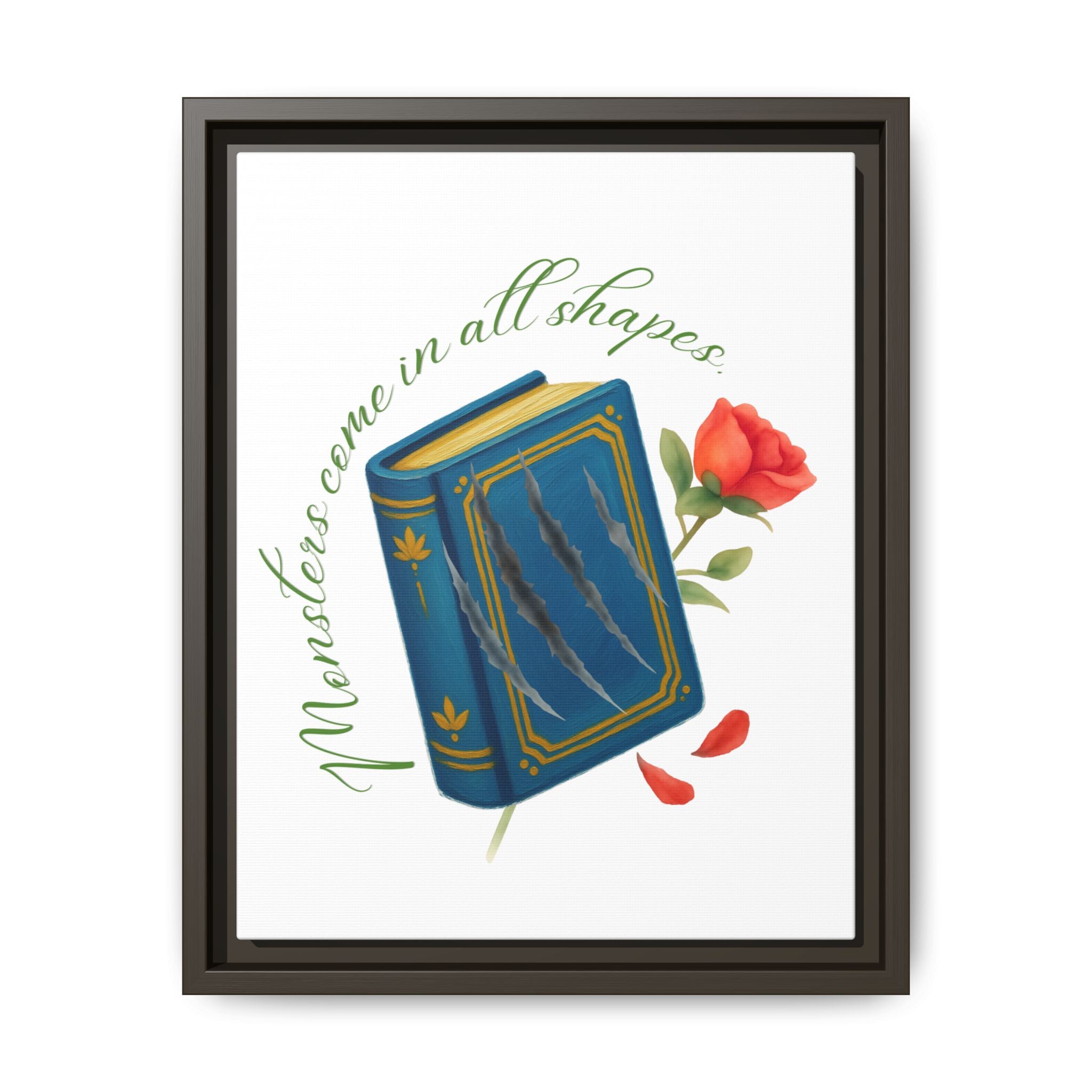 Belle's Monsters Matte Canvas, Framed (Multi-color)