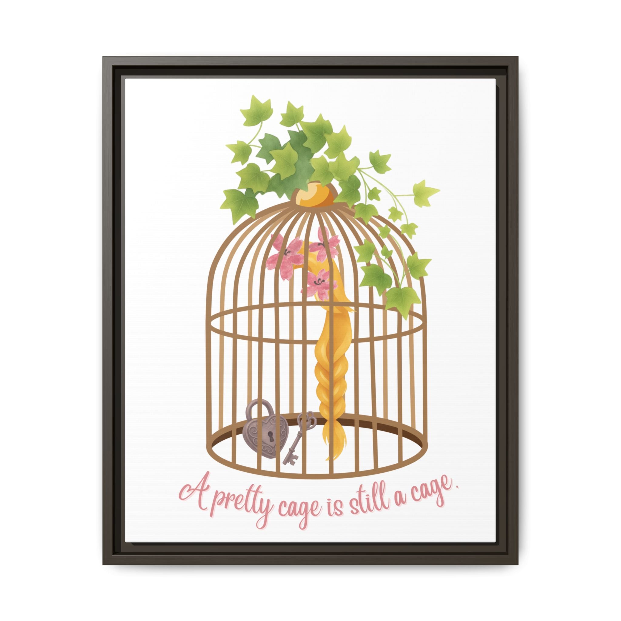 Rapunzel's Cage Matte Canvas, Framed (Multi-color)