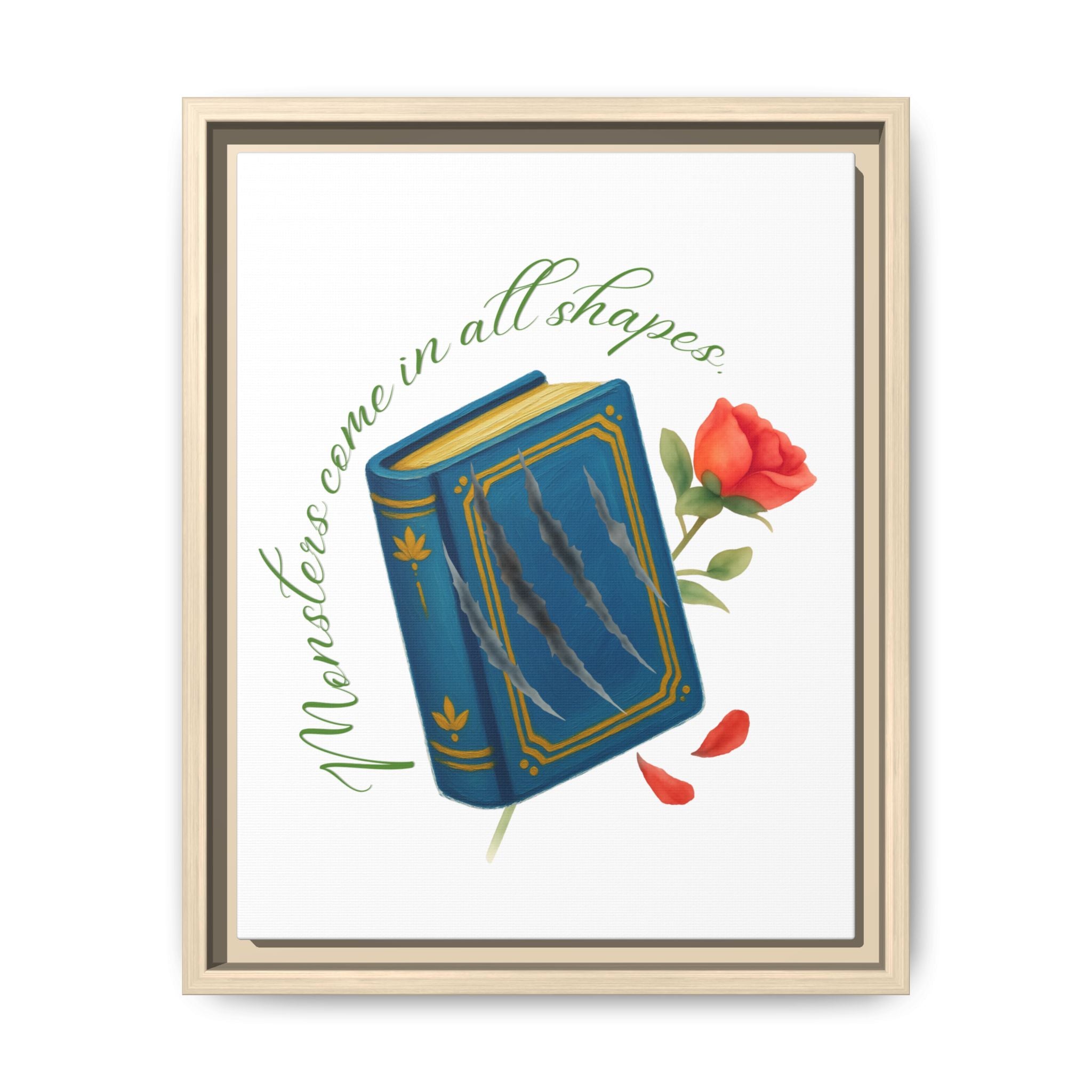 Belle's Monsters Matte Canvas, Framed (Multi-color)