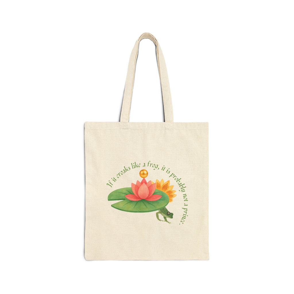 Frog Princess's Truth Cotton Canvas Tote Bag