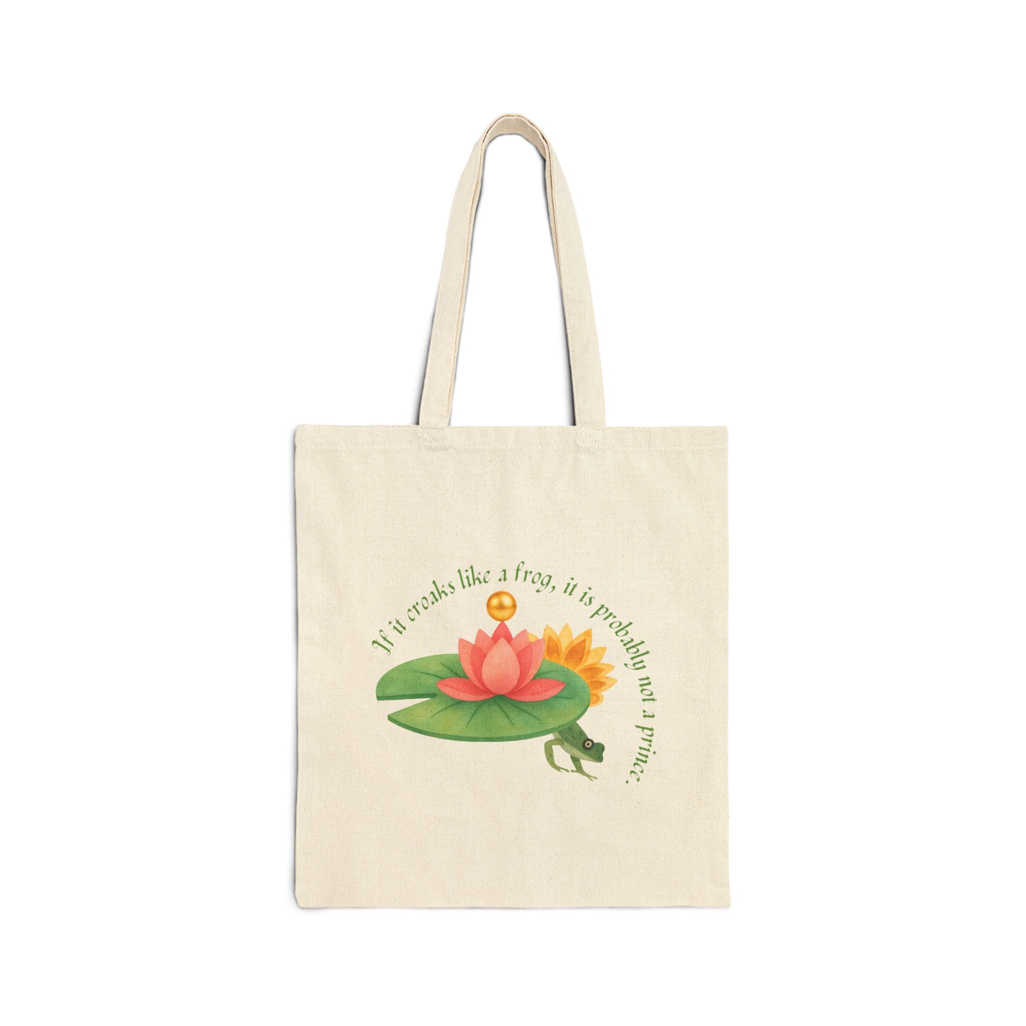 Frog Princess's Truth Cotton Canvas Tote Bag
