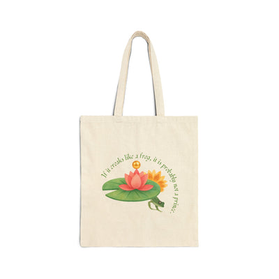 Frog Princess's Truth Cotton Canvas Tote Bag