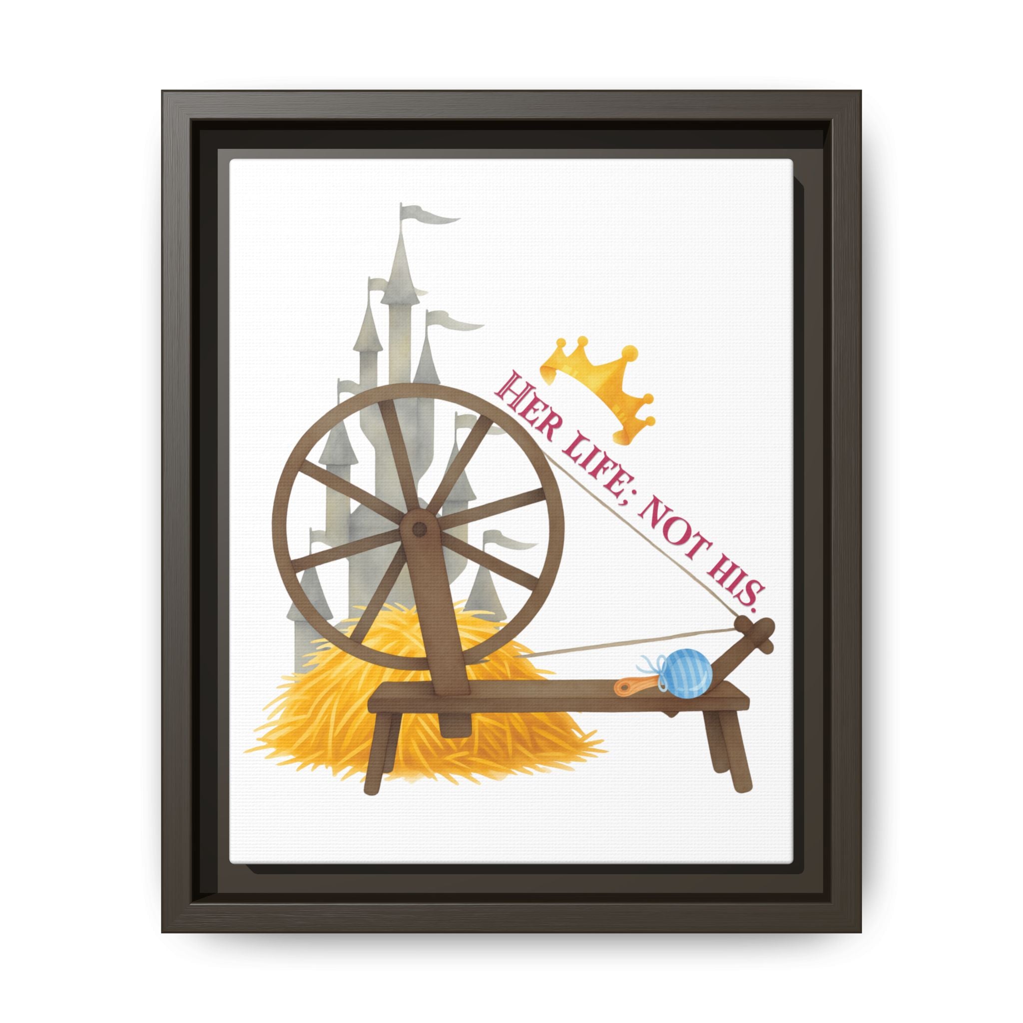 Miller's Daughter's Life Matte Canvas, Framed (Multi-color)