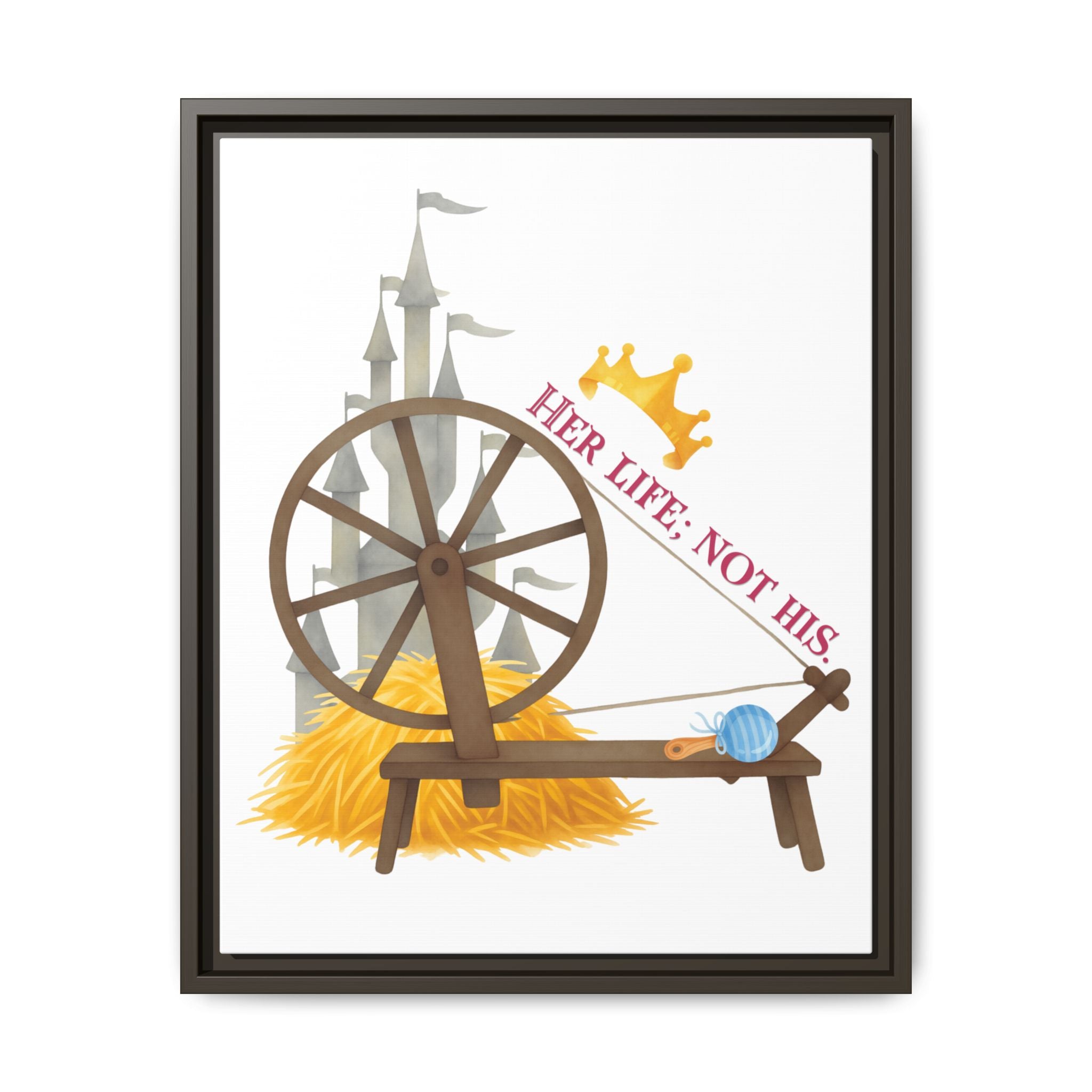 Miller's Daughter's Life Matte Canvas, Framed (Multi-color)