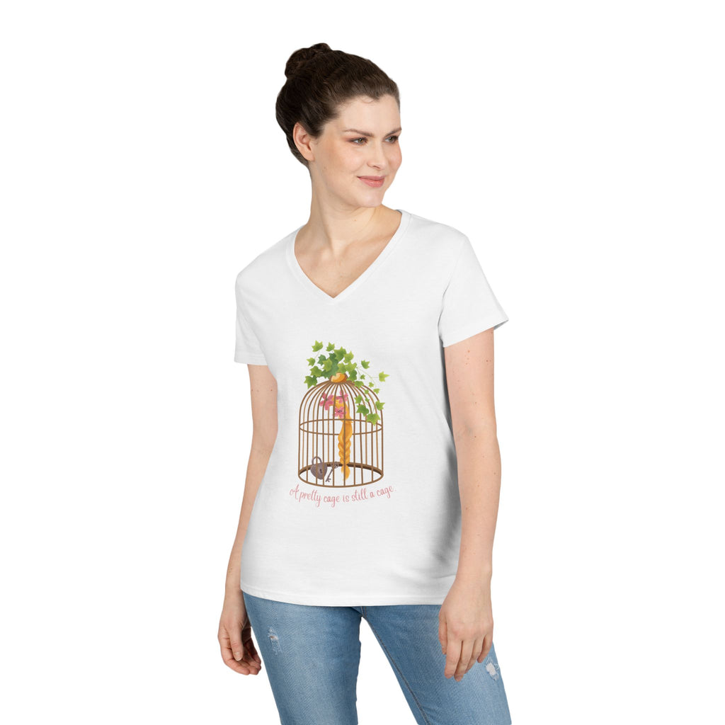 Rapunzel's Cage V-Neck T-Shirt