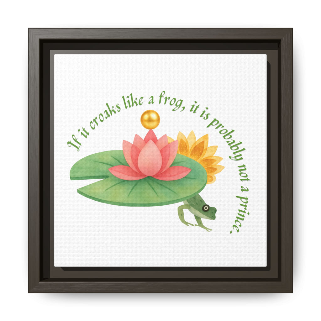 Frog Princess's Truth Matte Canvas, Framed (Multi-color)