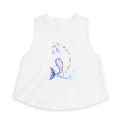 Little Mermaid's Depth Cropped Tank Top