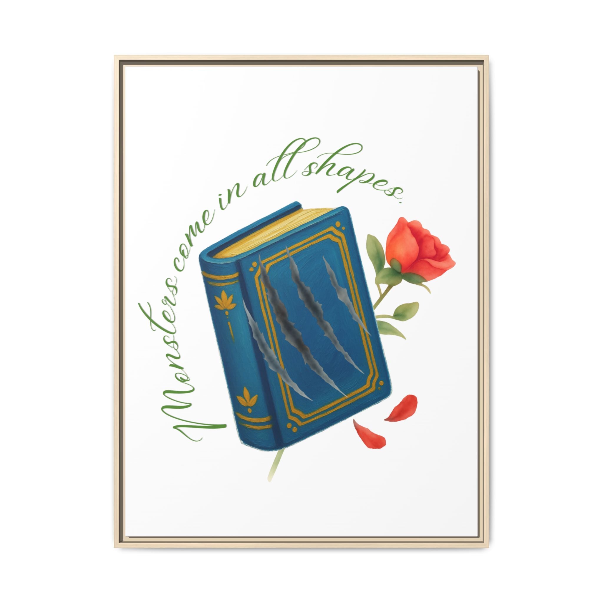 Belle's Monsters Matte Canvas, Framed (Multi-color)