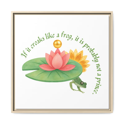 Frog Princess's Truth Matte Canvas, Framed (Multi-color)