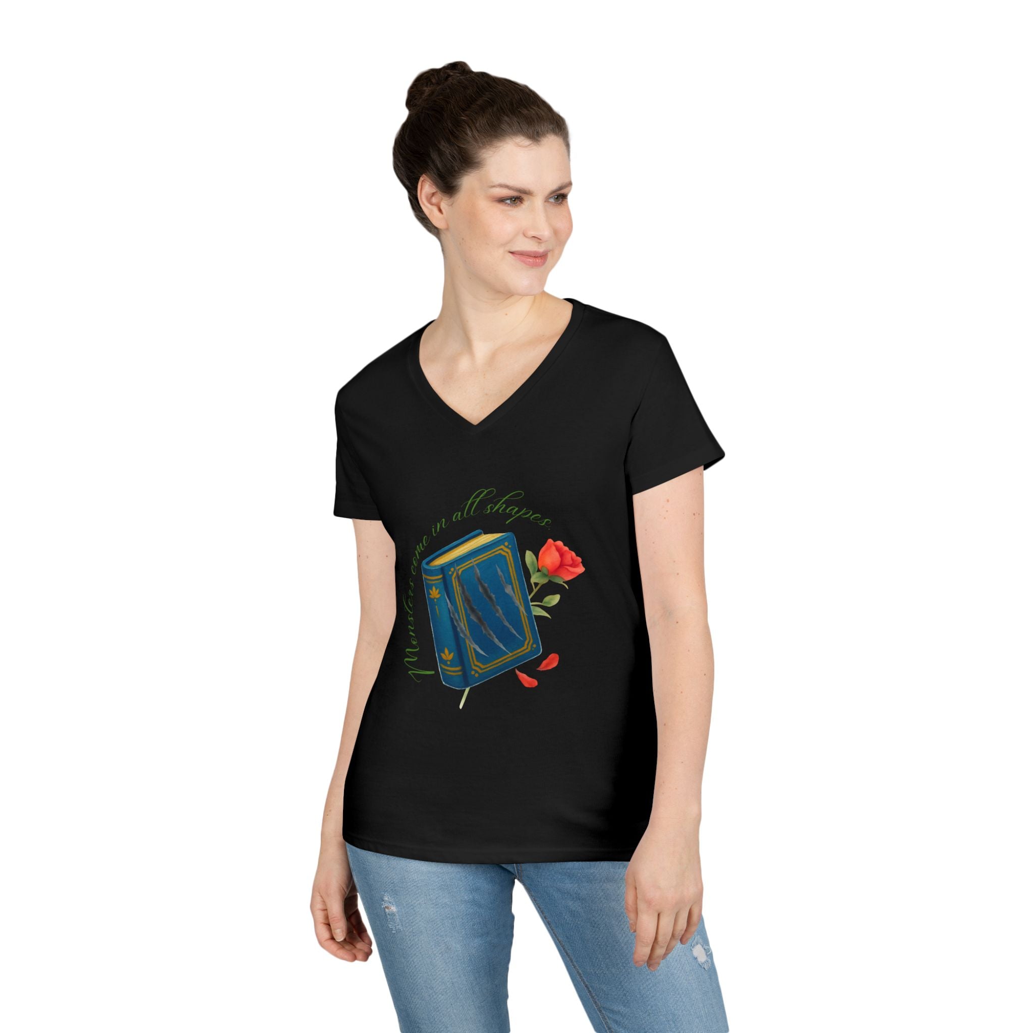 Belle's Monsters Life V-Neck T-Shirt
