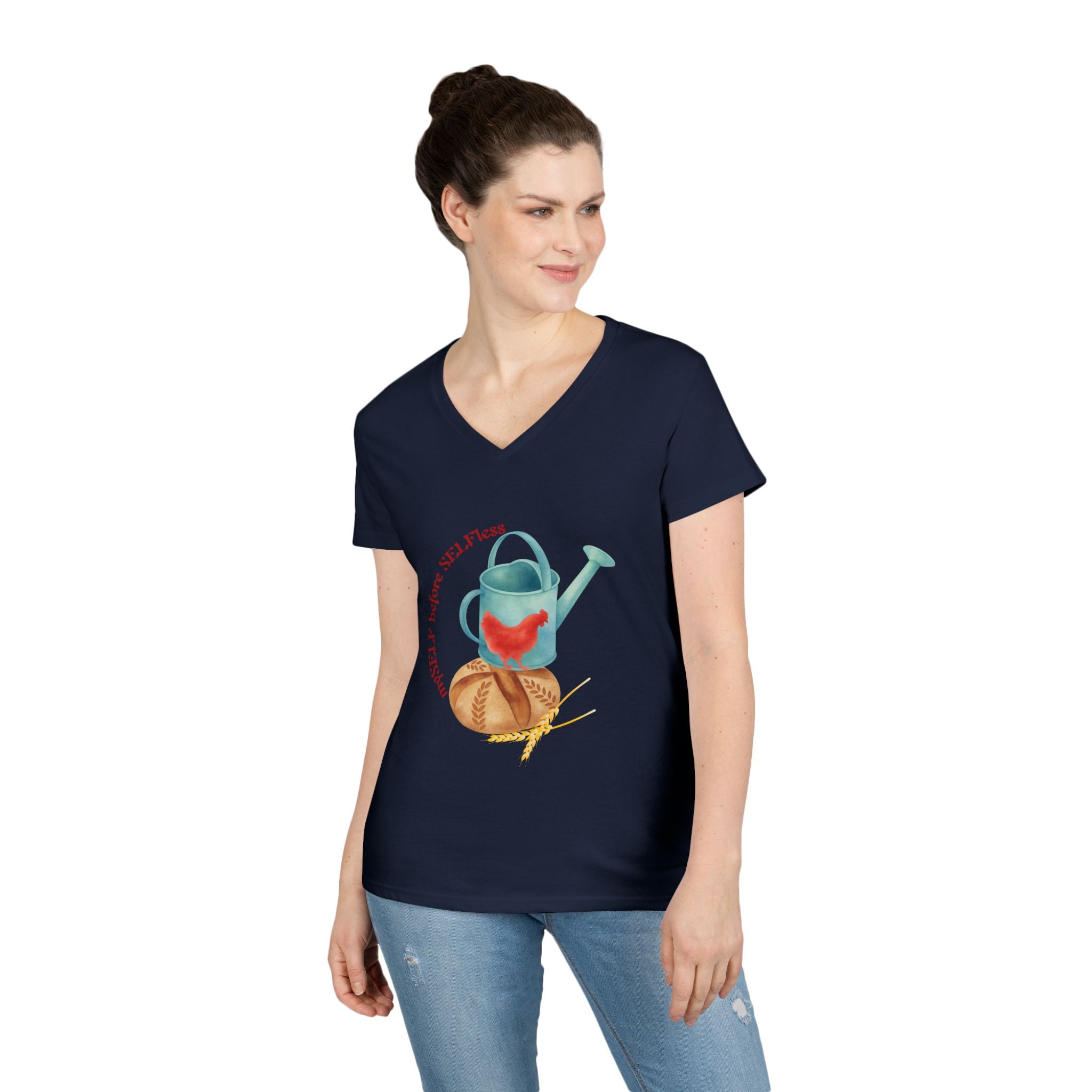 Red Hen's Self Ladies' V-Neck T-Shirt