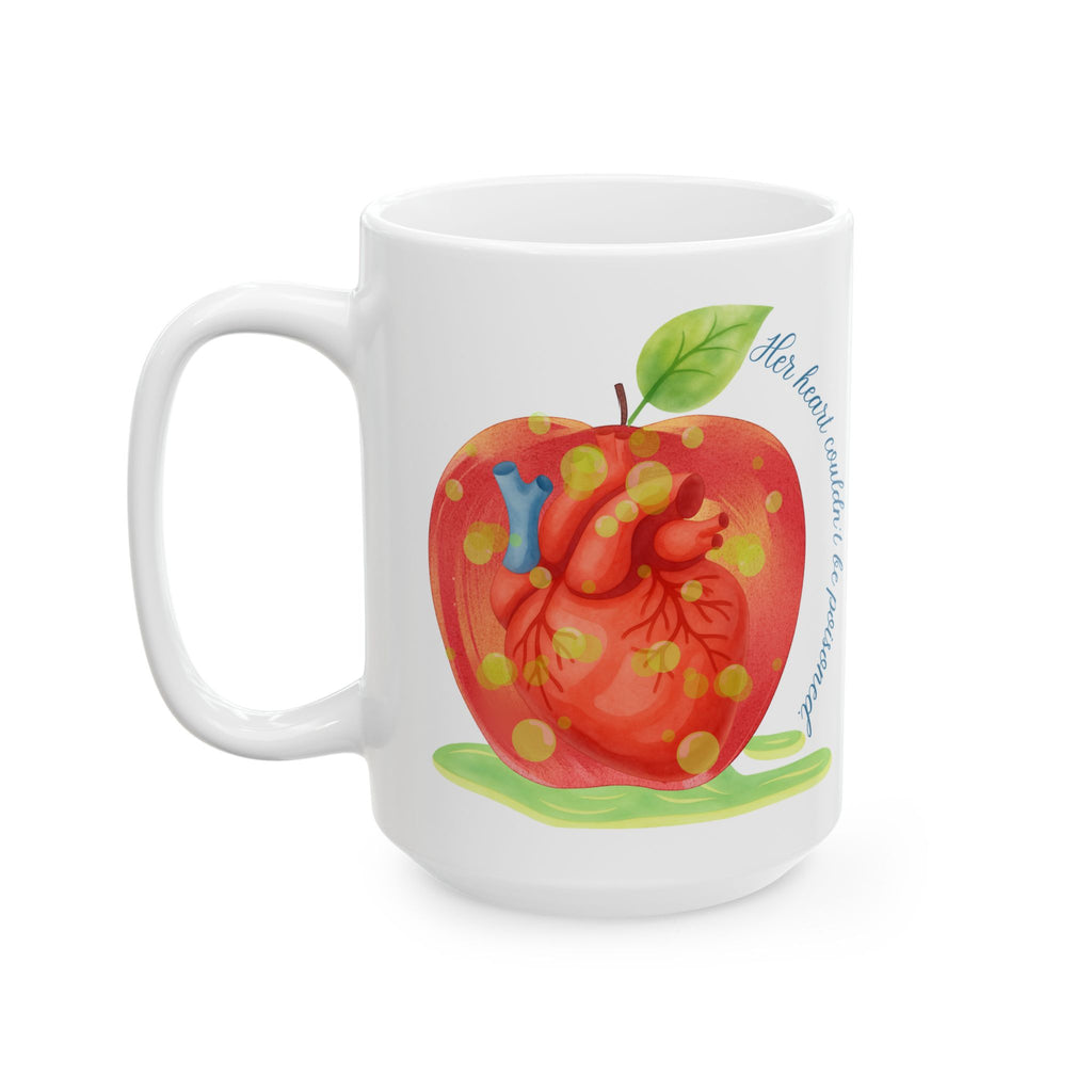 Snow White's Heart Ceramic Mug, 15oz