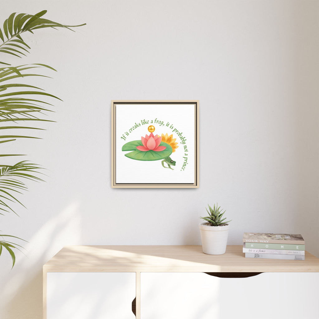 Frog Princess's Truth Matte Canvas, Framed (Multi-color)