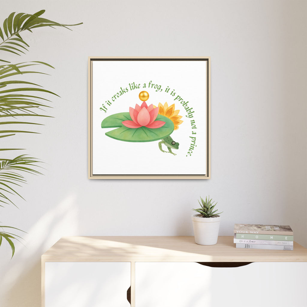 Frog Princess's Truth Matte Canvas, Framed (Multi-color)