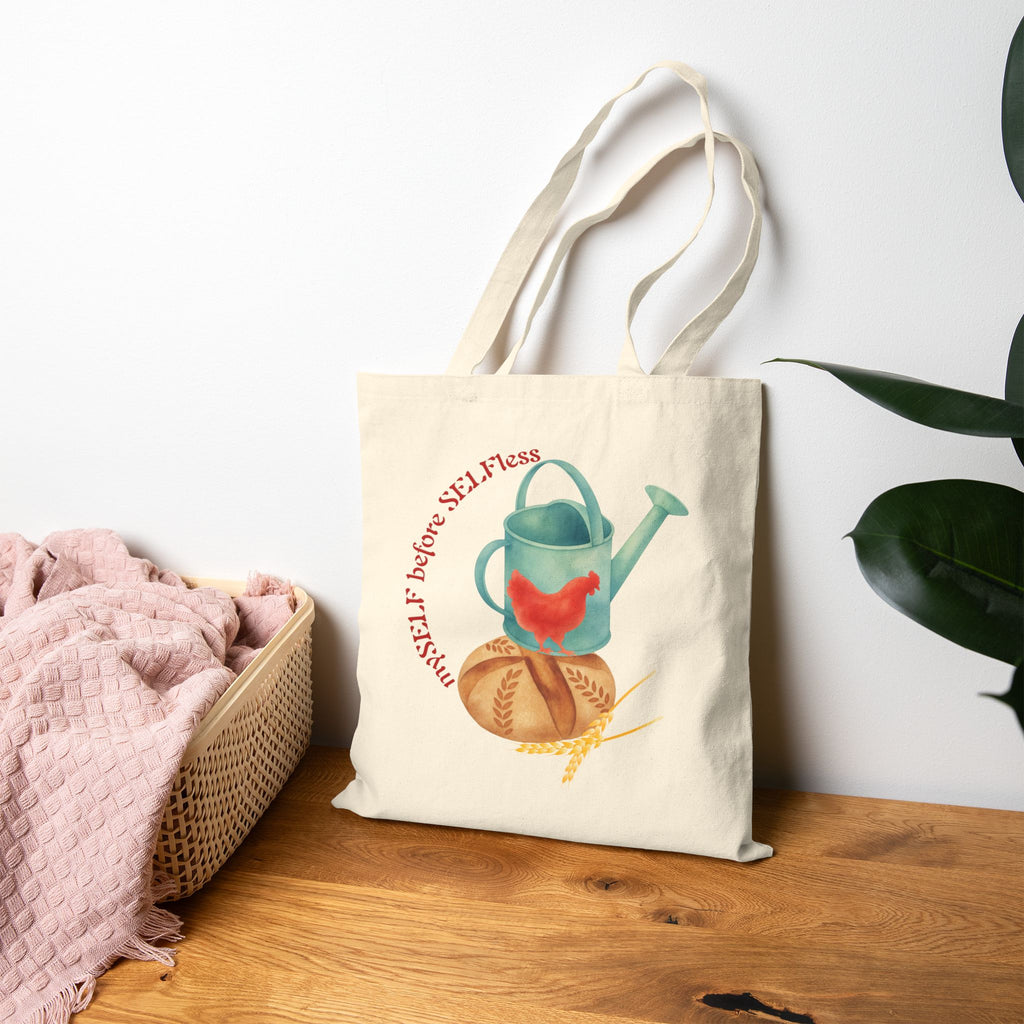 Red Hen's Self Cotton Canvas Tote Bag