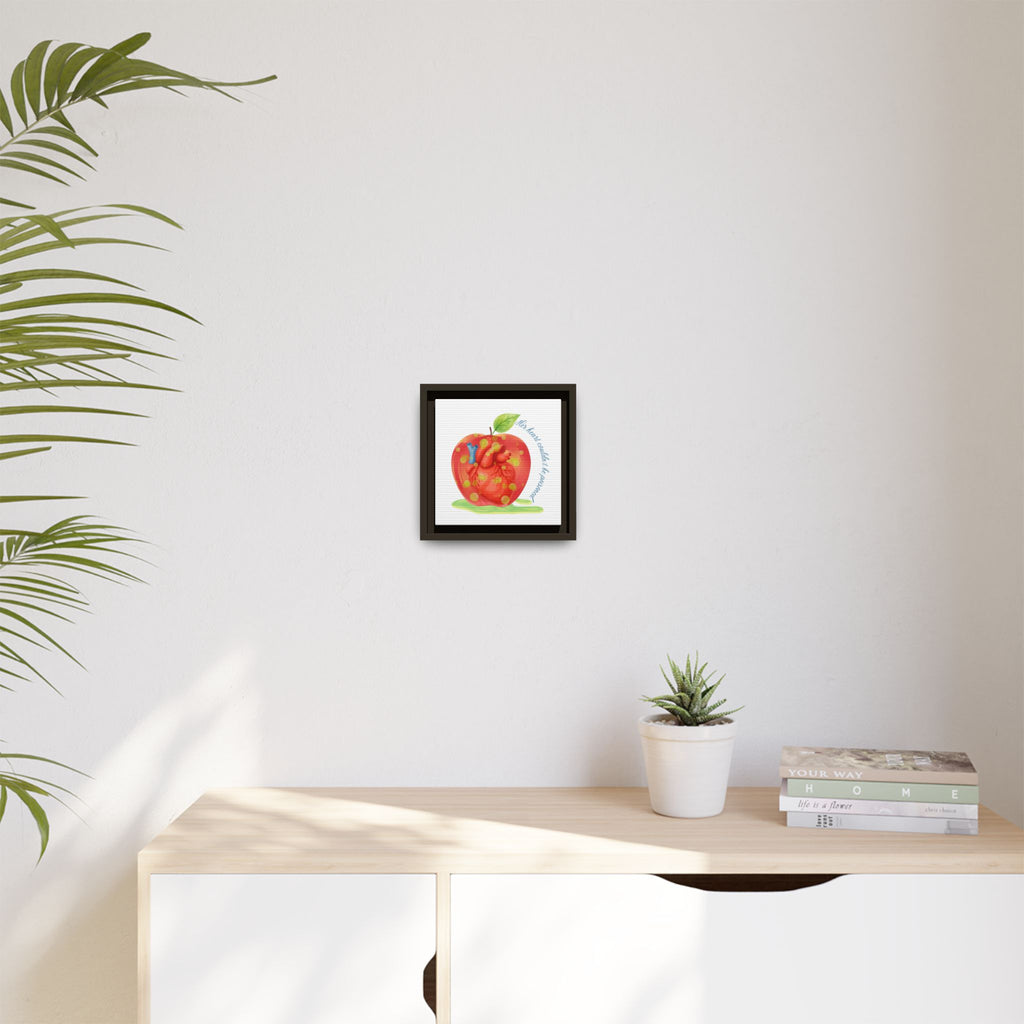 Snow White's Heart Matte Canvas, Framed (Multi-color)
