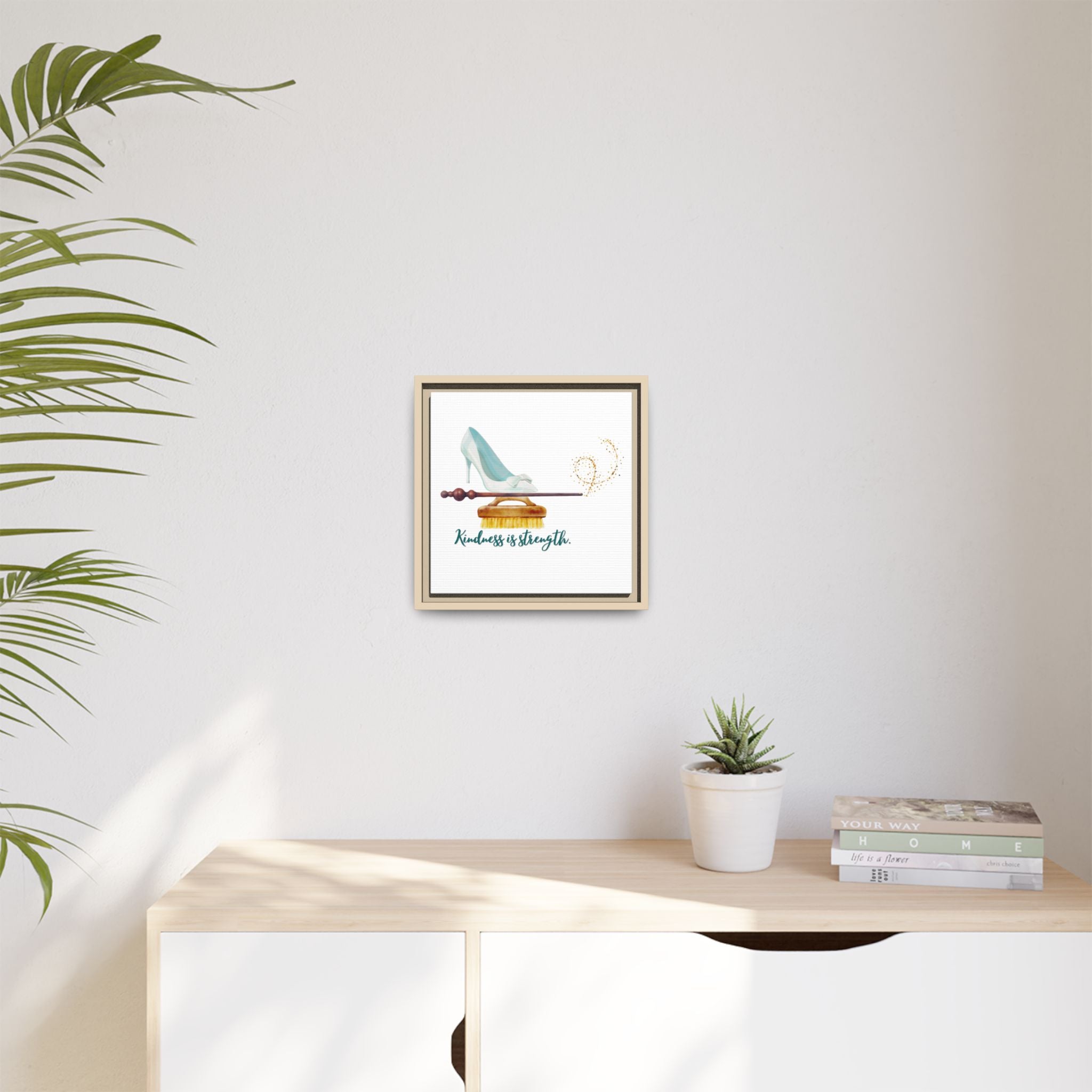 Cinderella Strong Matte Canvas, Framed (Multi-color)