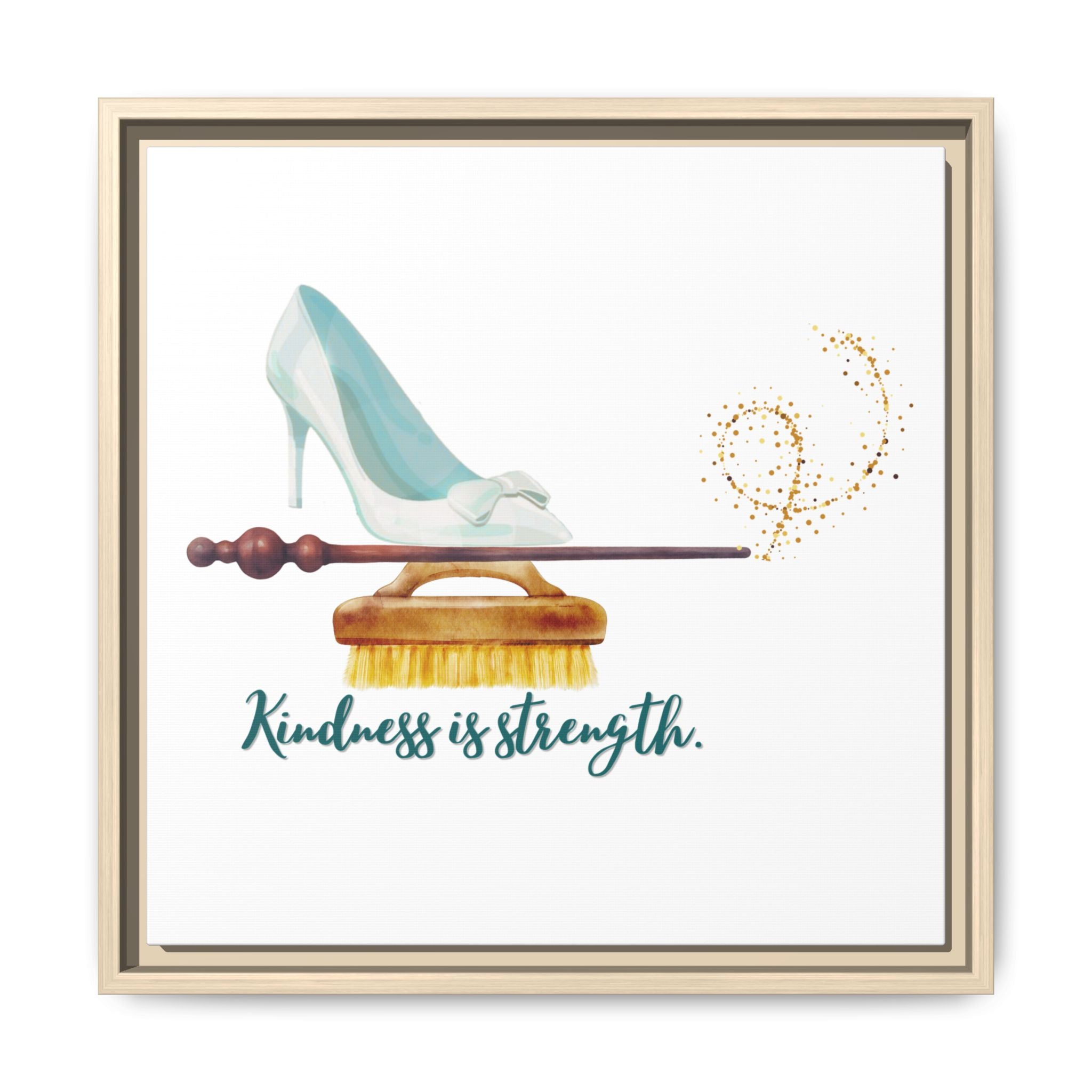 Cinderella Strong Matte Canvas, Framed (Multi-color)