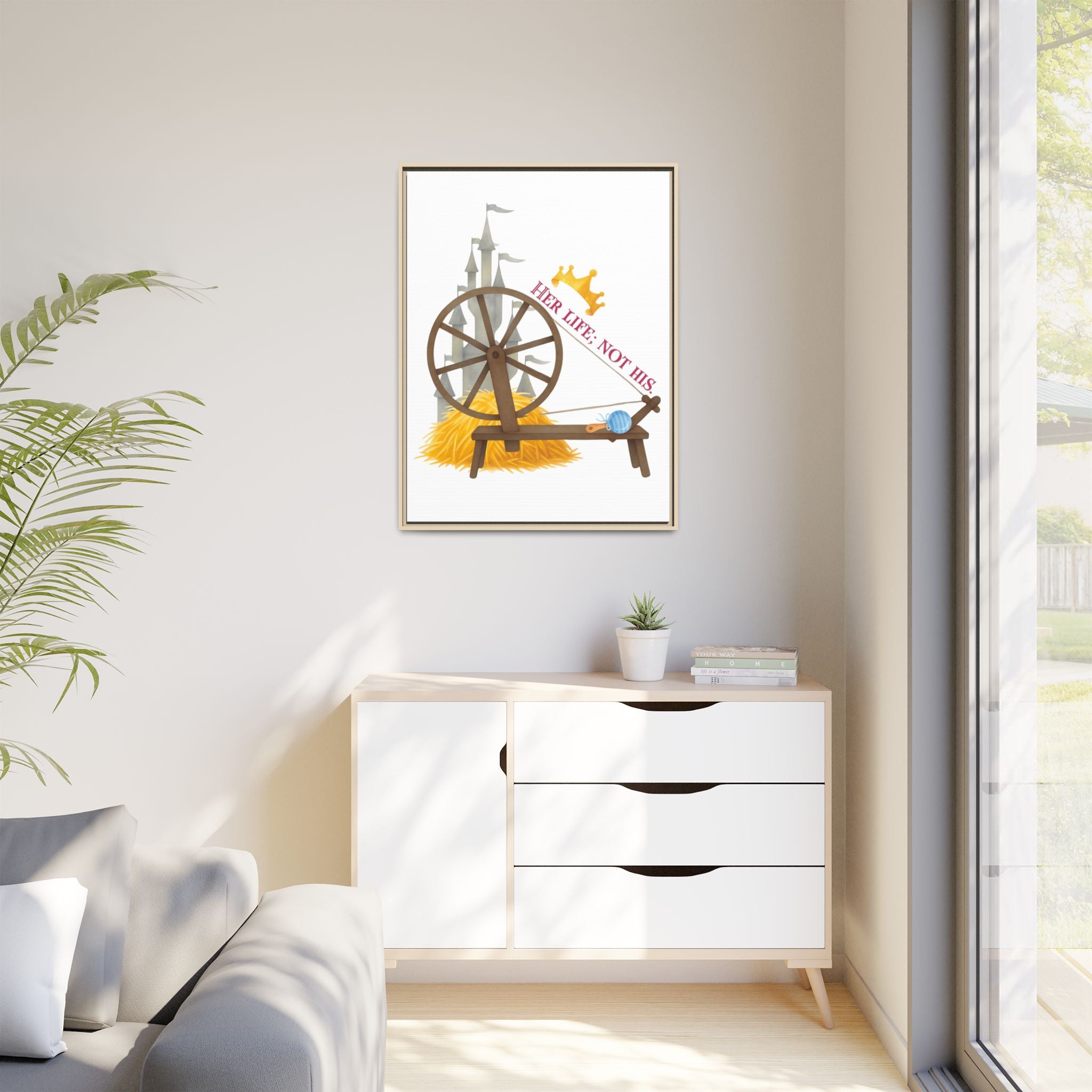 Miller's Daughter's Life Matte Canvas, Framed (Multi-color)