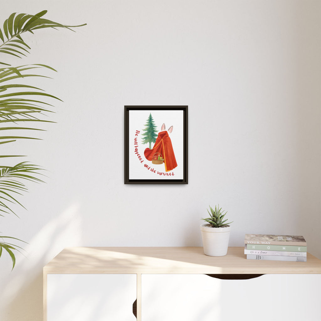 Red's Survival Matte Canvas, Framed (Multi-color)