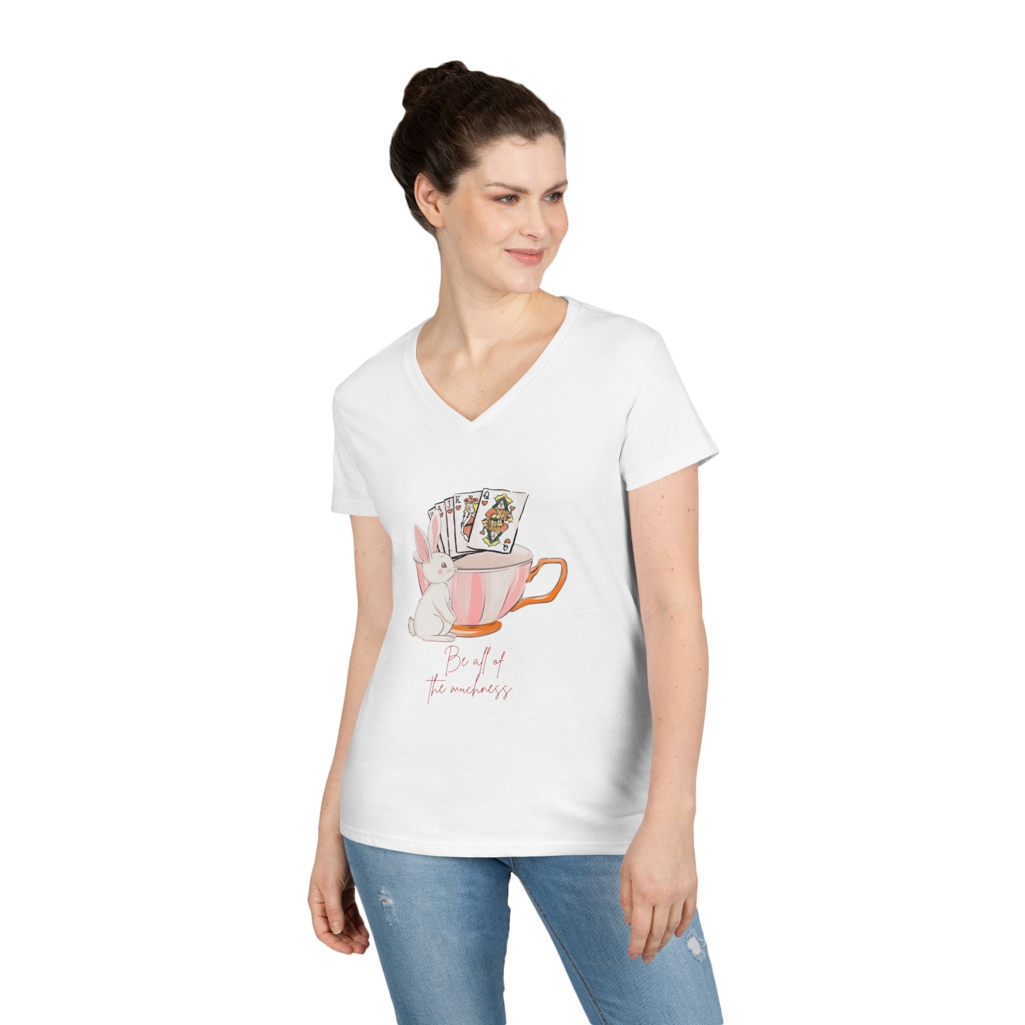 Alice's Muchness V-Neck T-Shirt