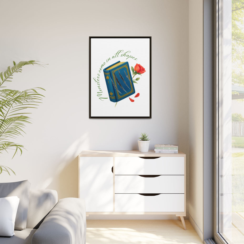 Belle's Monsters Matte Canvas, Framed (Multi-color)