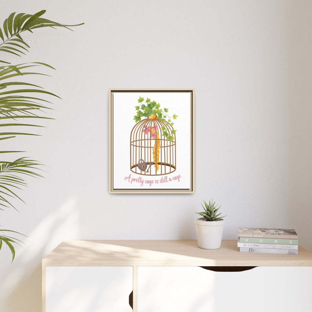 Rapunzel's Cage Matte Canvas, Framed (Multi-color)