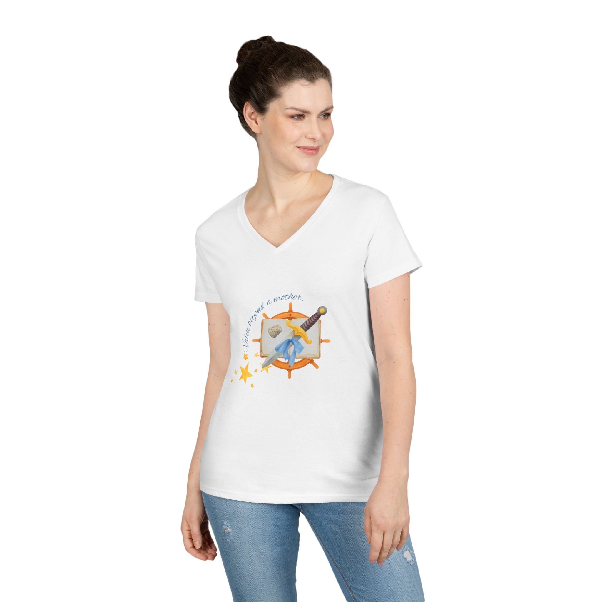 Wendy's Value V-Neck T-Shirt