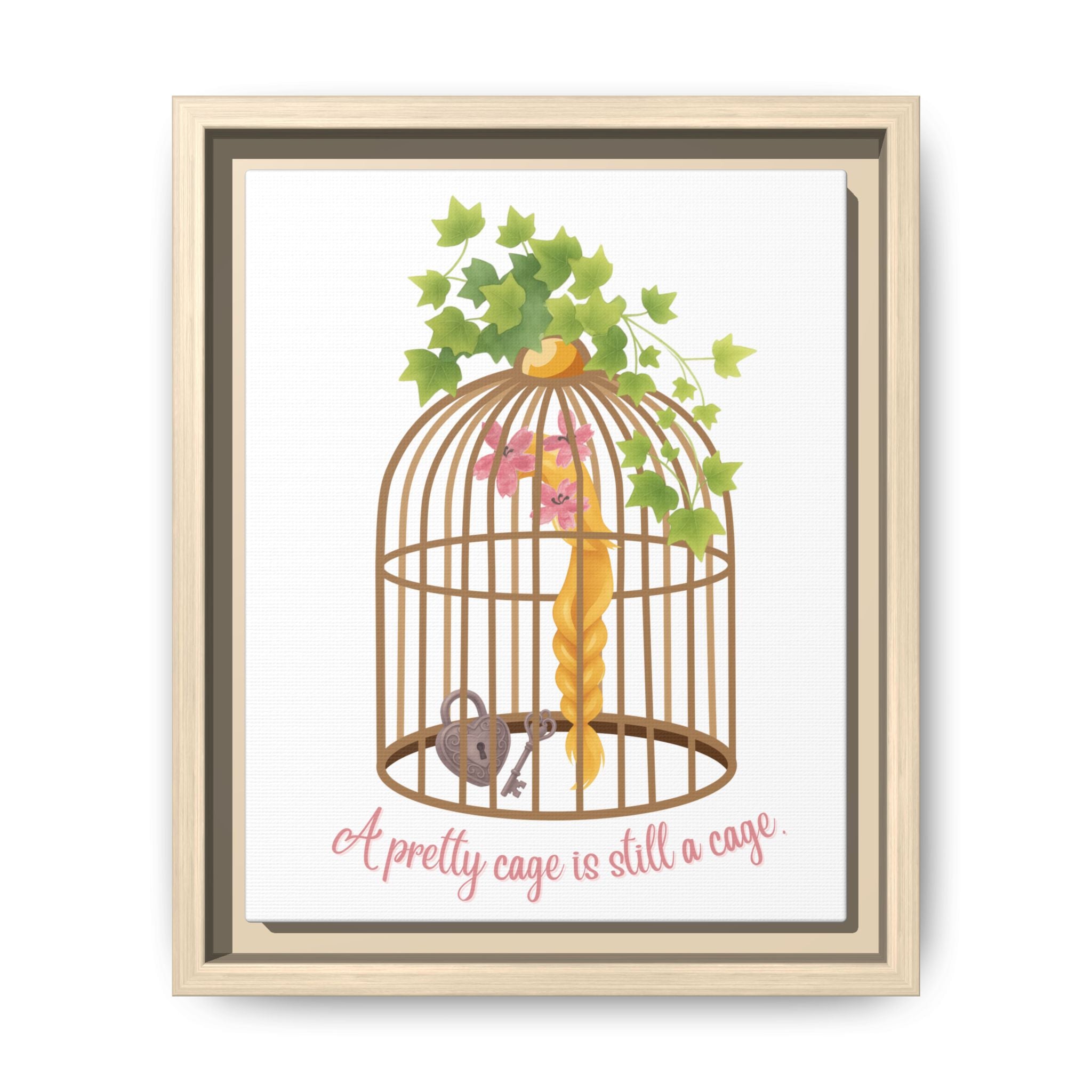 Rapunzel's Cage Matte Canvas, Framed (Multi-color)