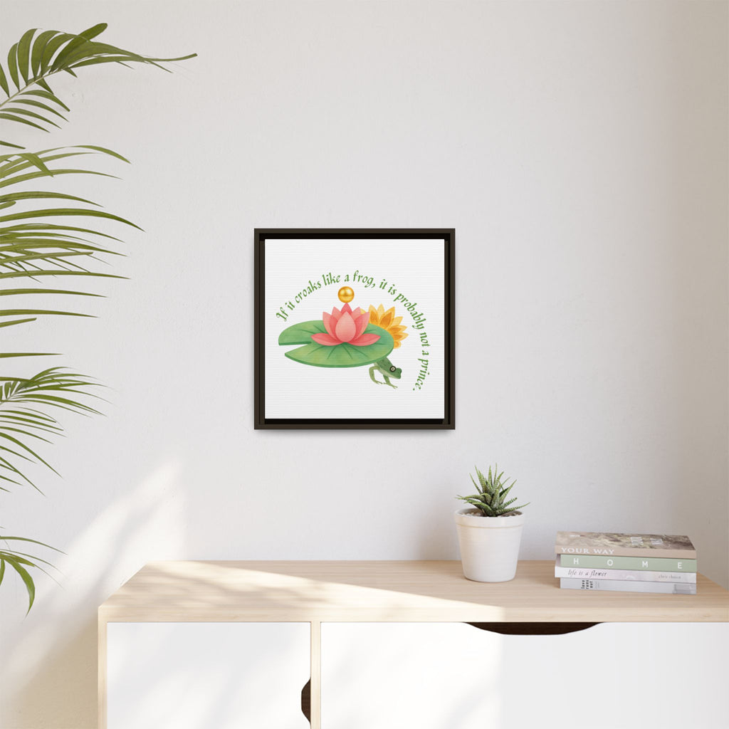 Frog Princess's Truth Matte Canvas, Framed (Multi-color)