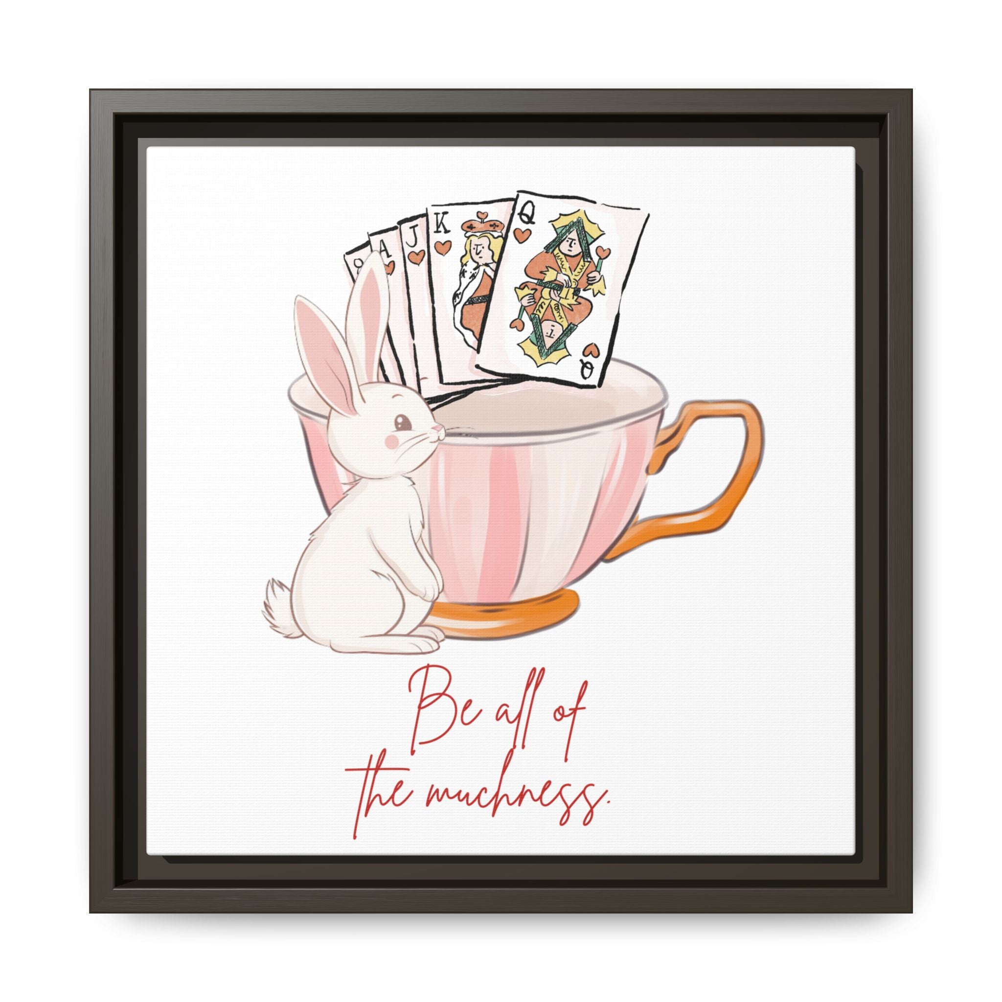 Alice's Muchness Matte Canvas, Framed (Multi-color)