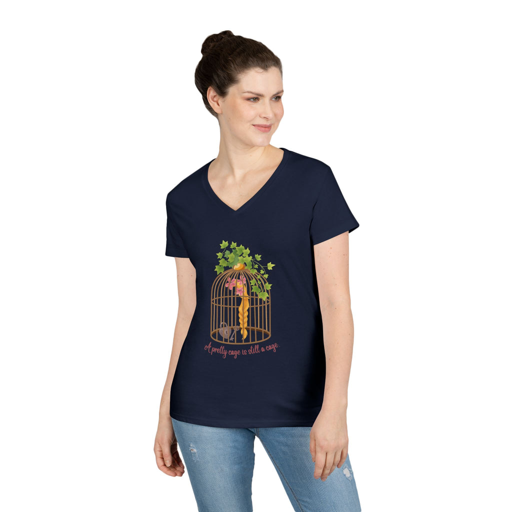 Rapunzel's Cage V-Neck T-Shirt