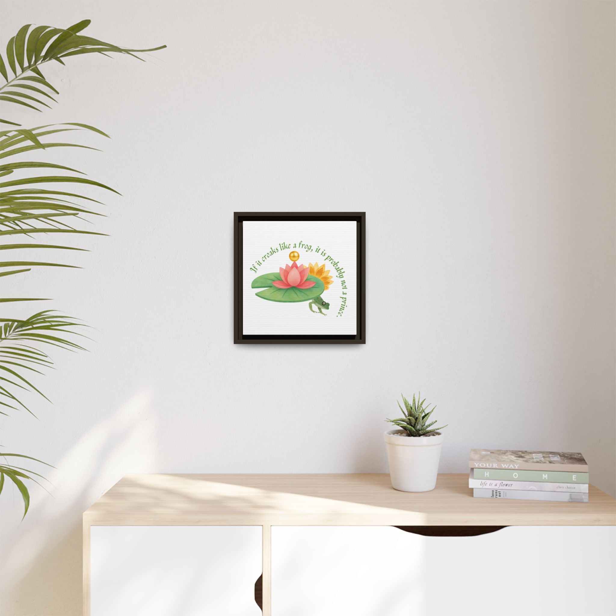 Frog Princess's Truth Matte Canvas, Framed (Multi-color)