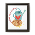 Red Hen's Self Matte Canvas, Framed (Multi-color)