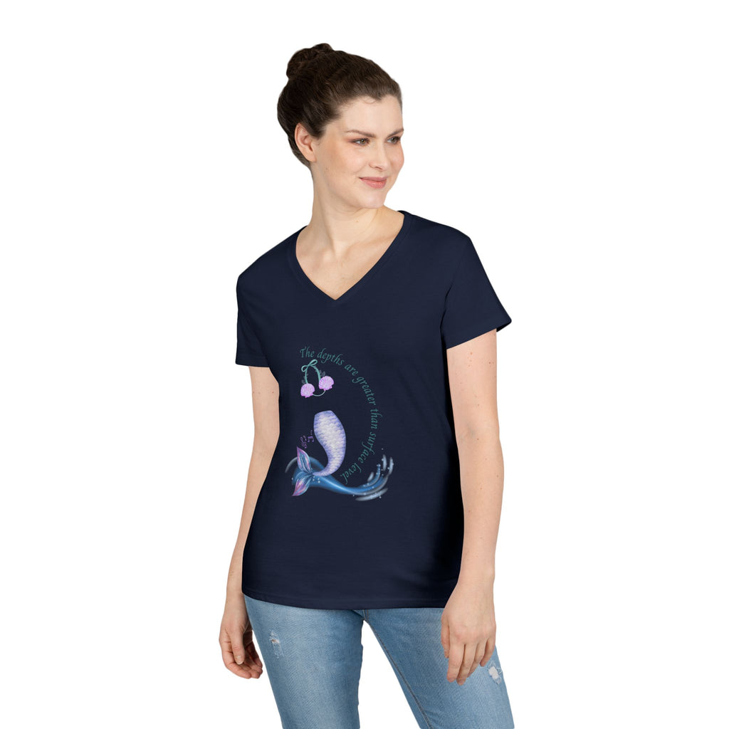 Little Mermaid's Depth V-Neck T-Shirt