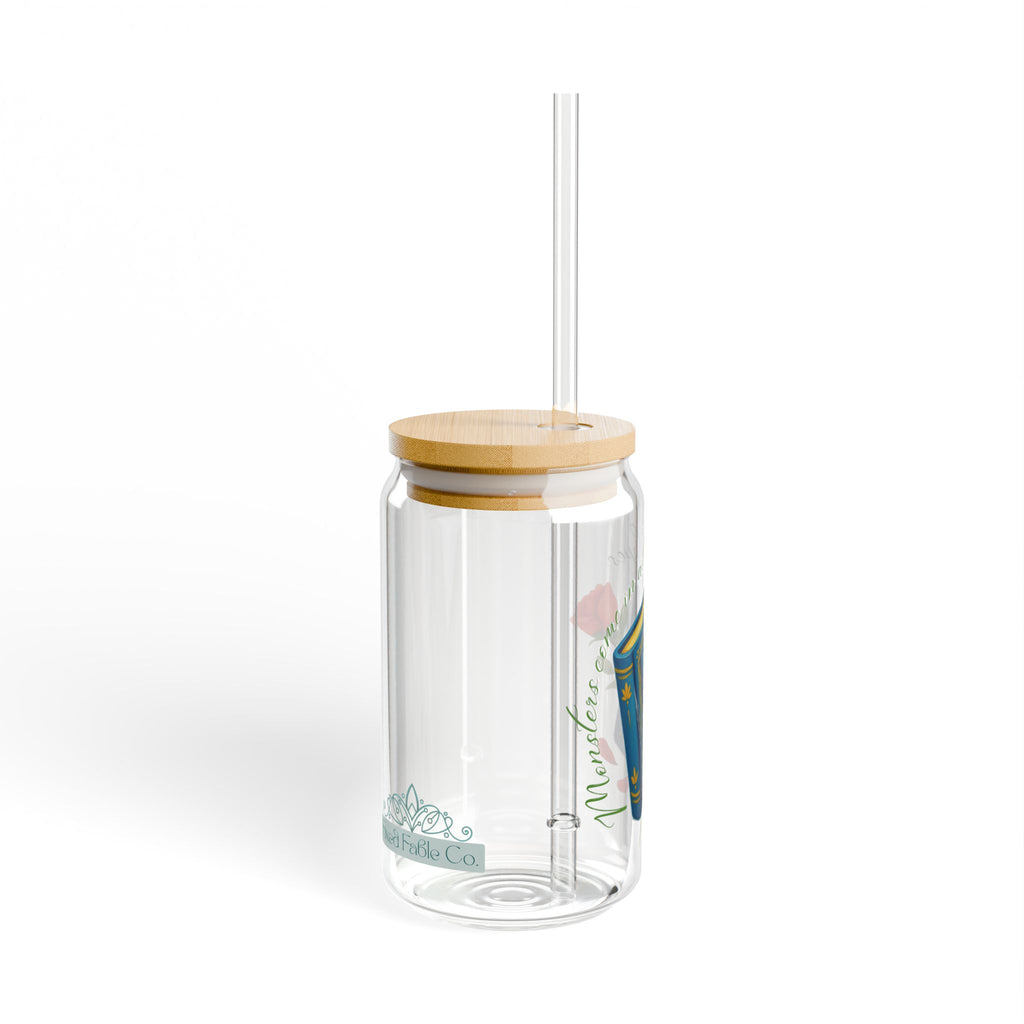 Belle's Monsters Sipper Glass, 16oz
