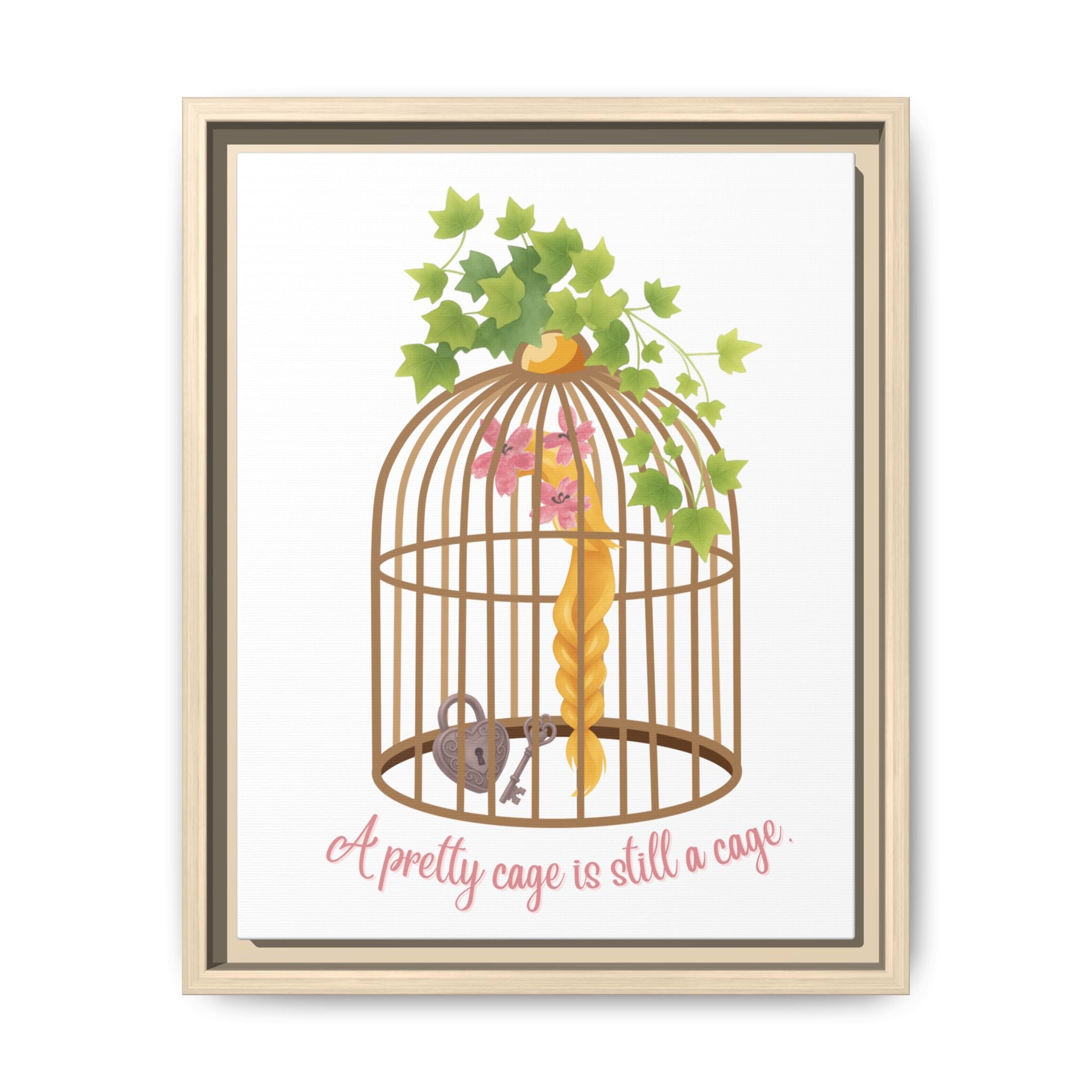 Rapunzel's Cage Matte Canvas, Framed (Multi-color)