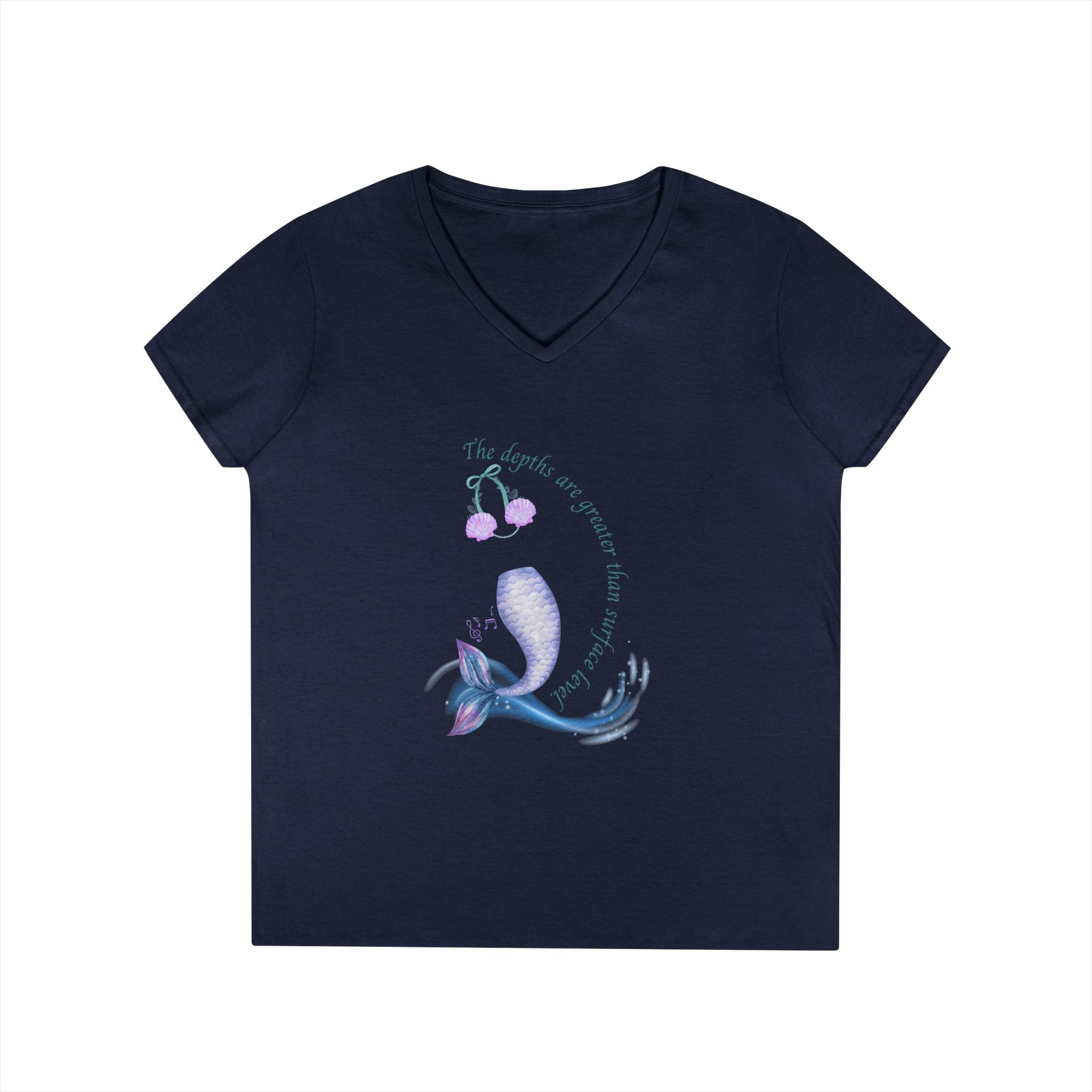 Little Mermaid's Depth V-Neck T-Shirt